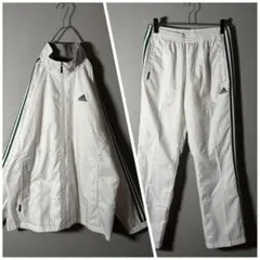 希少XL★adidas ナイロンジャケット セットアップ 万国旗タグ 好配色