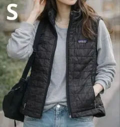 【Patagonia】ブラック ベスト レディースS 古着ミックス 訳あり
