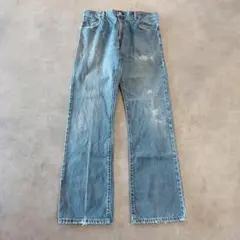リーバイス517 Levis W34 フレアデニム 青 古着 ブーツ 20037