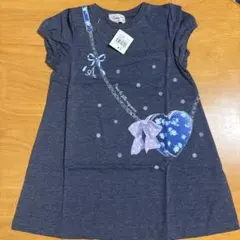 Cathy 半袖Tシャツワンピースネイビー 104cmのサムネイル