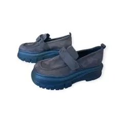 新品　ZARA スエード厚底ローファー size.37