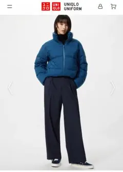 ユニクロWOMEN タックワイドパンツ