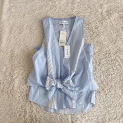 DEREK LAM 10 CROSBY コットン ノースリーブブラウス リボン - メルカリ