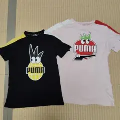 PUMA キャラクターTシャツ 黒/ピンク 2枚セット　限定品
