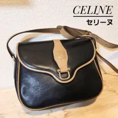 CELINE セリーヌ ショルダーバッグ ブラック バイカラー トリオンフ