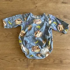 おさるのジョージ　長袖ロンパース 70