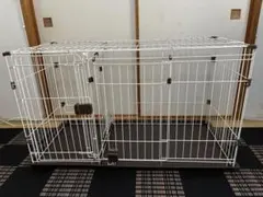 コーナン 犬用ケージ 2ルームサークル 屋根付きのサムネイル