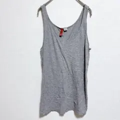 グレー タンクトップ サイズ12 無地 シンプル 【L〜XL相当】