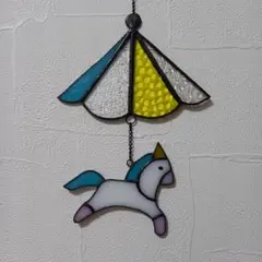 ステンドグラスハンドメイド　干支　馬