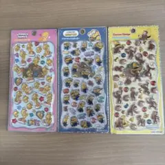 【正規品】プチドロップステッカー　ミニオンズ　おさるのジョージ　トゥイーティー