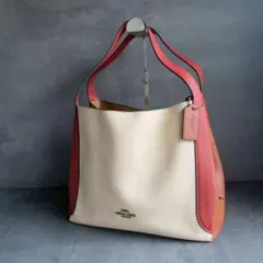 COACH ハドリー ホーボー ショルダーバッグ レザー バイカラー 0607 