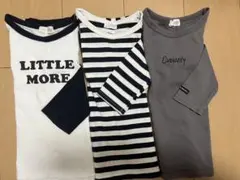 b.room 長袖　トップス　まとめ売り　3枚　ボーダー　グレー　110 値引き