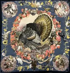 エルメス　HERMES カレ90 テキサス動植物図鑑　スカーフ　未使用　美品 HERMES】【FAUNE ET FLORE DU TEXAS TEXAS WILDLIFE】【フランス