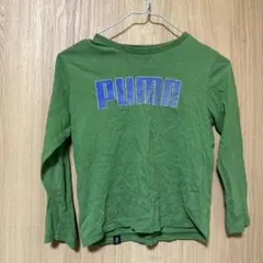 PUMA グリーン ロングスリーブTシャツ