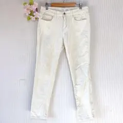 裏起毛★ 【LEPSIM】 コーデュロイ デニムパンツ (L) オフホワイト