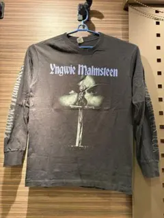 L 90s USA製 Yngwie Malmsteen ロンT 黒 両面プリント - メルカリ