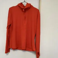 Ｈ＆Ｍ新品同様 オレンジ ハーフジップ 長袖 トップス