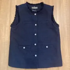 【新品】UNITED ARROWS ツイード　パール　ジレ　卒業入学　卒園入園