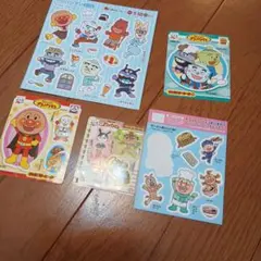 アンパンマン キャラクターシール 5枚セット