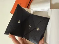 HERMES エルメス レザーカードケース カルヴィ エバーカラー プロン