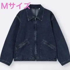 ジーユー GU デニムジップアップジャケット　 ユニセックス　 gジャン Ｍ