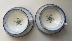 ノリタケボーンチャイナ　オランジュリーカップ＆ソーサー２客セット