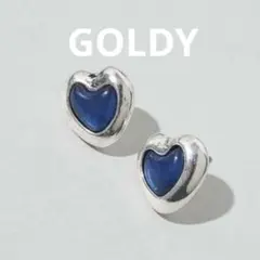 GOLDY ヴィンテージ ハート エンベッド ピアスのサムネイル