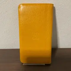 ☆開店セール☆ 小銭入未使用 美品 ヒロフ レザー ロゴエンボス 長財布 