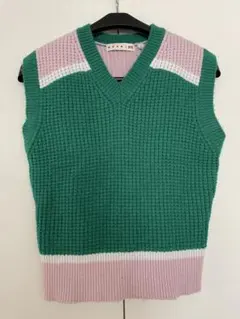 MARNI×UNIQLO 秋冬ニットベスト Vネック レディース Sサイズ