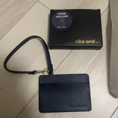 niko and ... ネイビー パスケース