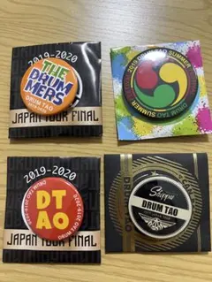 DRUM TAO ロゴ缶バッジ 4種セット　Cのサムネイル