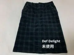 【未使用】Def Delight コットン チェック ロング タイトスカート