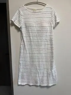 gelato pique ジェラピケ 半袖ワンピース　カップ付き　ボーダー