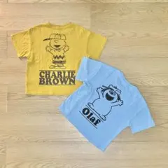 Peanuts チャーリー・ブラウン オラフ Tシャツ セット 100