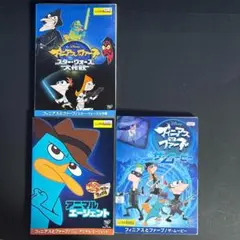 DVD　フィニアスとファーブ　スターウォーズ　アニマル　ザ・ムービー　３枚
