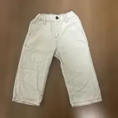 ホワイト カジュアル ロングパンツ