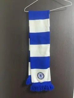CHELSEA FC マフラー 青と白ストライプ