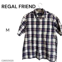 ★美品★REGALFRIEND リーガルフレンド 半袖シャツ M チェックのサムネイル