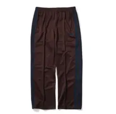 keboz Needles トラックパンツ ストレート ブラウン ブルー ケボズ Needles ニードルズ トラックパンツ ブラウン×スカイブルー