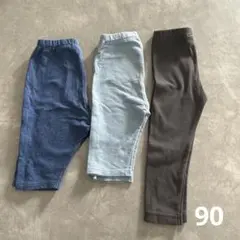 赤*様 ユニクロ 西松屋 ベビーパンツ ボトムス スキニー 3点 保育園着まとめ