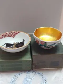 九谷焼 初代 二代徳田八十吉 盃 酒盃 陶器 - メルカリ