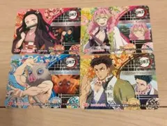 鬼滅の刃 丸美屋 シール 竈門禰豆子 甘露寺蜜璃 嘴平伊之助 悲鳴嶼行冥