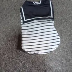 犬服 セーラーカラー ボーダー柄のサムネイル