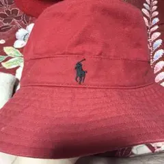 Polo by Ralph Lauren バケットハット 赤 56cm