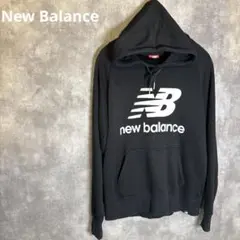 【New Balance】ロゴパーカー Mサイズ ブラック