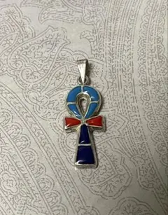 エジプト製　シルバーアクセサリー　アンク(L)ペンダントトップのみ