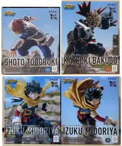 ヒロアカ　緑谷出久　デク　爆豪勝己　轟焦凍　フィギュア　4体セット