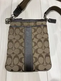 COACH コーチ シグネチャー ショルダーバッグ クロスボディ ブラウン