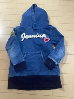 Jenni デニムブルー フード付きパーカー