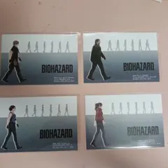 《大カプコン展》バイオハザード ポストカード ・クリス/ジル/レオン/クレア